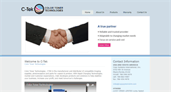 Desktop Screenshot of colortonertechnologies.com